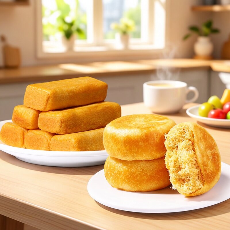 友臣肉松饼肉松棒组合装营养早餐面包糕点心零食食品整箱下午茶