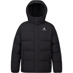 骆驼男女装三防羽绒服男女款冬季情侣新款连帽加厚保暖面包服外套