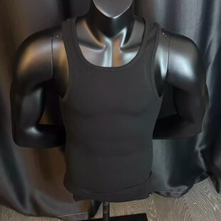 Gmyshark tank螺纹超强弹力3D背心运动健身显身材 ribbed