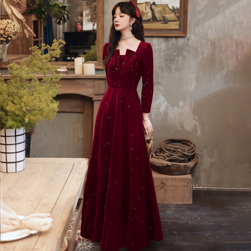 新娘结婚订婚出阁敬酒服优雅气质