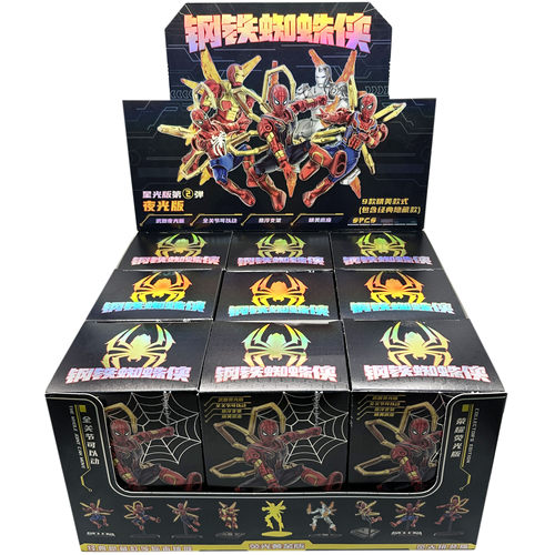 钢铁蜘蛛侠荧光全关节盲盒手办