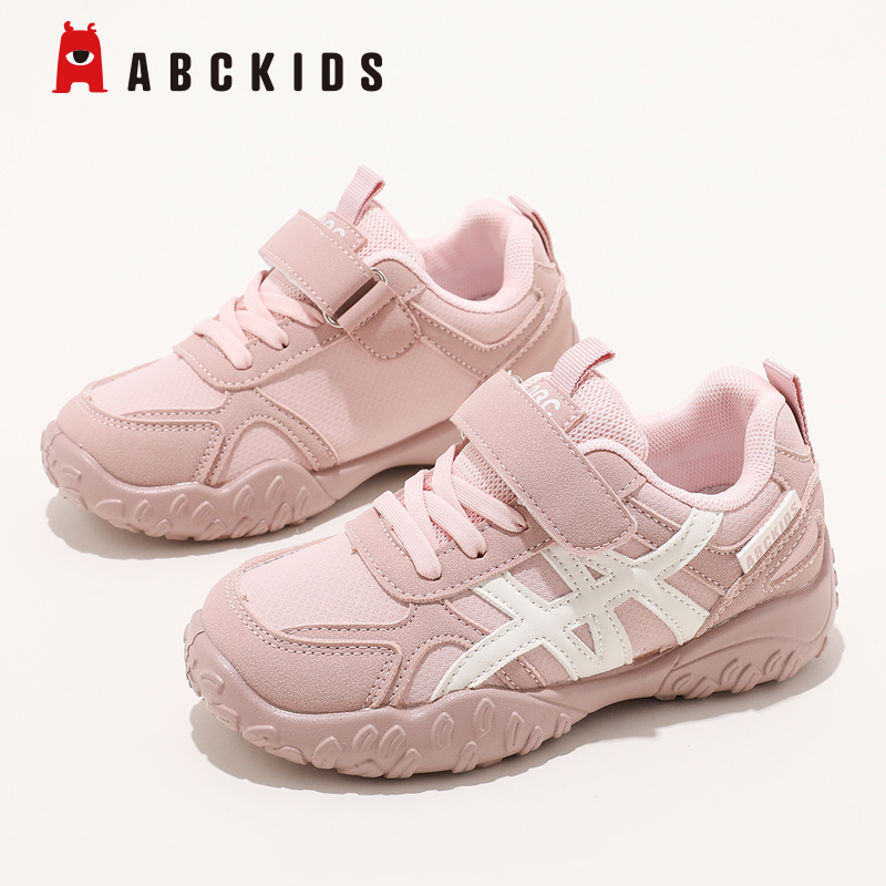 abckids童鞋女童运动鞋2025春秋新款儿童德训鞋子女孩透气休闲鞋
