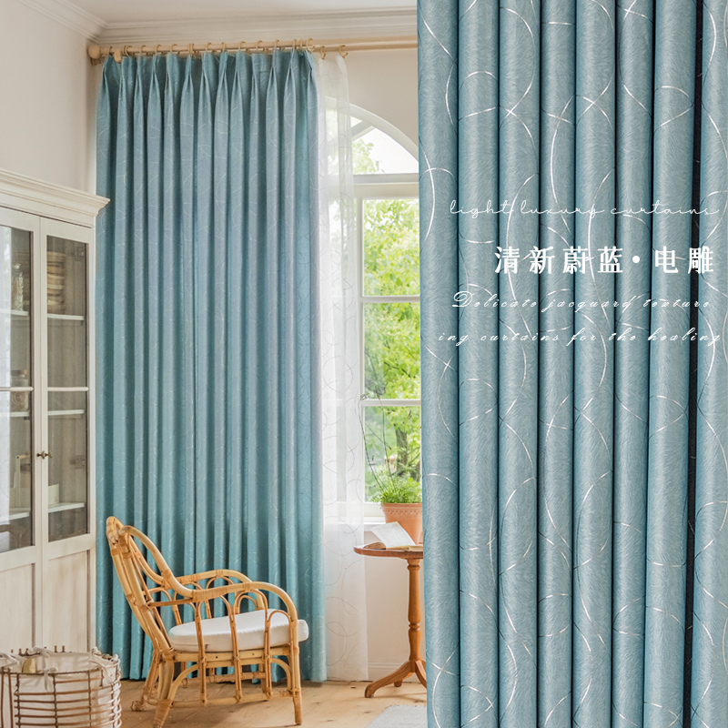 烫金新款简约现代风客厅卧室布料