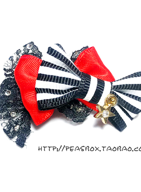 豌豆铺Peas box |迷你闪钻蝴蝶结幼犬小体约克夏马尔济斯宠物头花