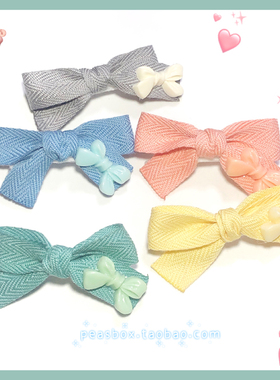 豌豆铺Peas box韩版手工蝴蝶结宠物发饰狗狗头花马尔济斯发夹
