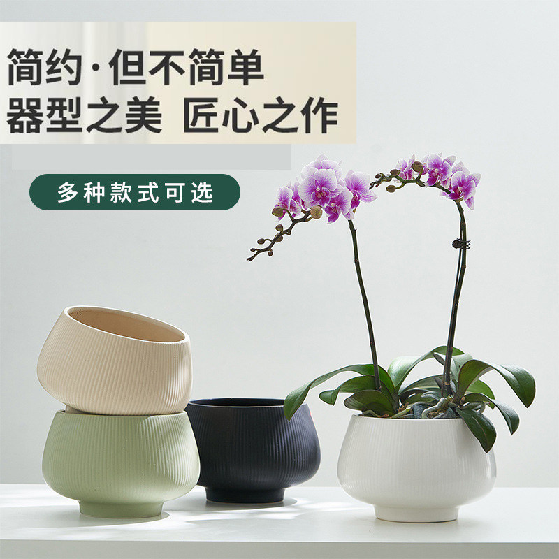 蝴蝶兰花盆红掌兰花白掌陶瓷花盆简约园艺绿植创意环保盆栽,鲜花速递/花卉仿真/绿植园艺,花盆,淘宝优惠券,粉丝福利购,淘宝优惠卷
