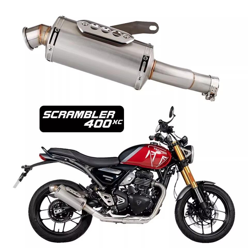 摩托车小攀爬排气管适用凯旋Speed 400 Scrambler 400X 2024-2025