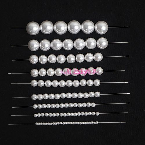 法式刺绣尿素珠环保重装珍珠 穿孔手工diy婚纱礼物包包饰品配件