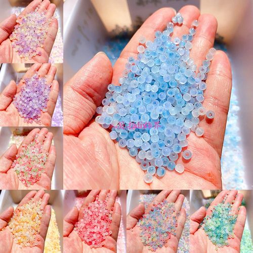 Bella玻璃冰透手链项链饰品配件