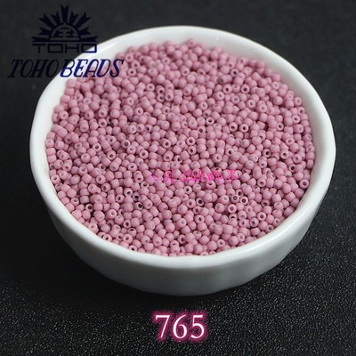 TOHO东宝日本进口2mm特殊磨砂实色玻璃米珠 手工DIY串珠散珠戒指