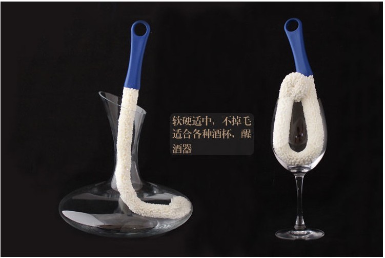 专业红酒杯刷 清洗醒酒器刷 酒壶红酒杯高脚杯清洁多功能刷子图片