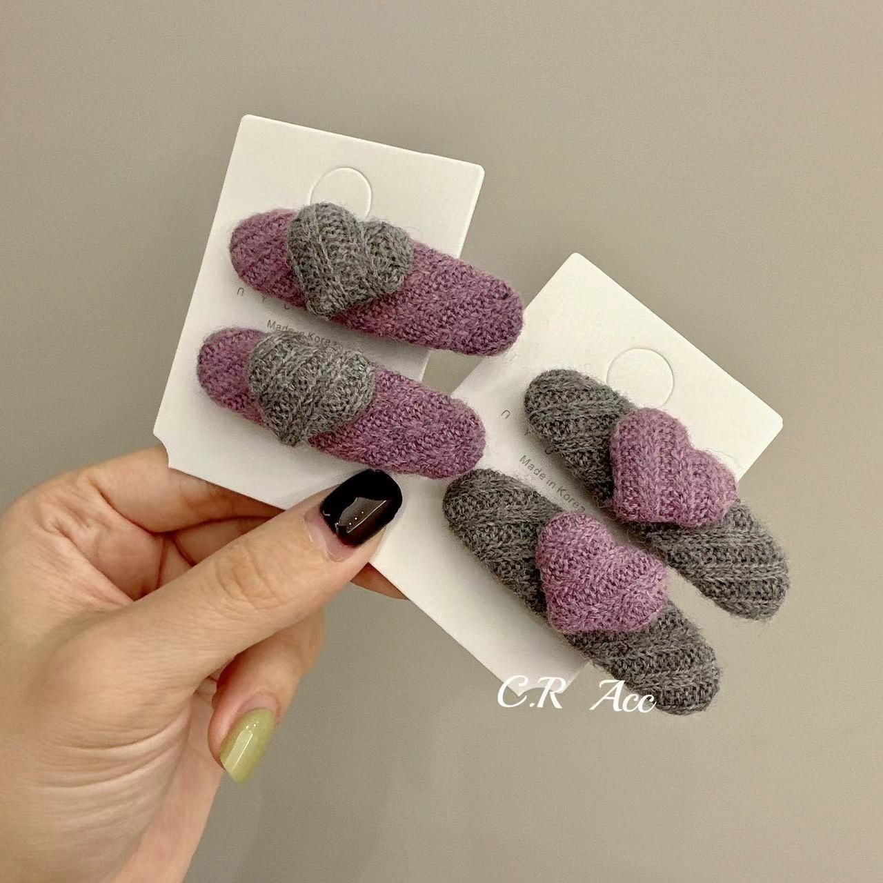 简约珍珠丝绒发夹女韩版BB夹百搭发卡网红气质边夹刘海夹原创夹子