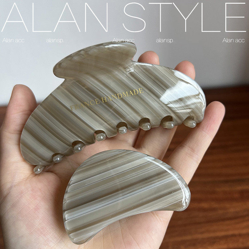 韩版ins醋酸抓夹法式复古气质鲨鱼夹后脑勺盘发抓夹弹簧夹女