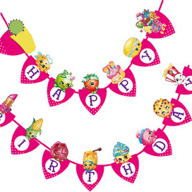 儿童生日装饰横幅拉旗拉花