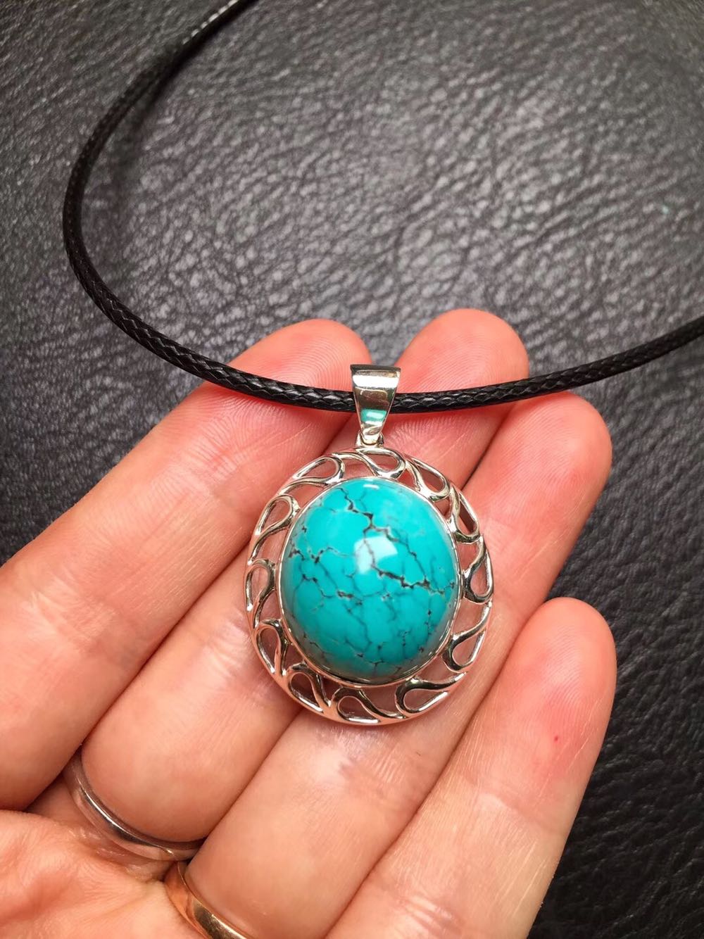 原矿项链瓷釉级大气吊坠