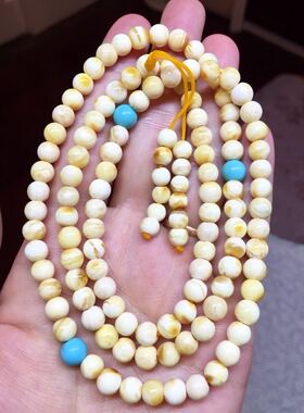 苹果蜜蜡手串项链