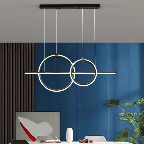 长方形餐厅吊灯led北欧极简风格