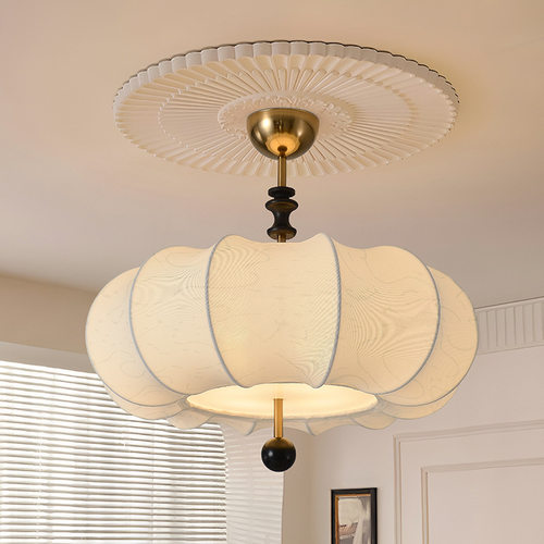 中古风布艺客厅吊灯复古温馨主卧