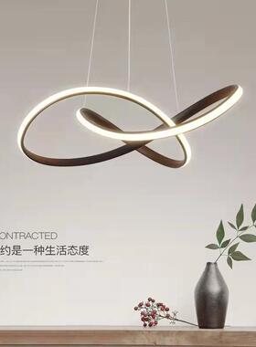 餐厅吊灯浪漫现代简约led客厅卧室过道店面环形创意装饰个性灯具