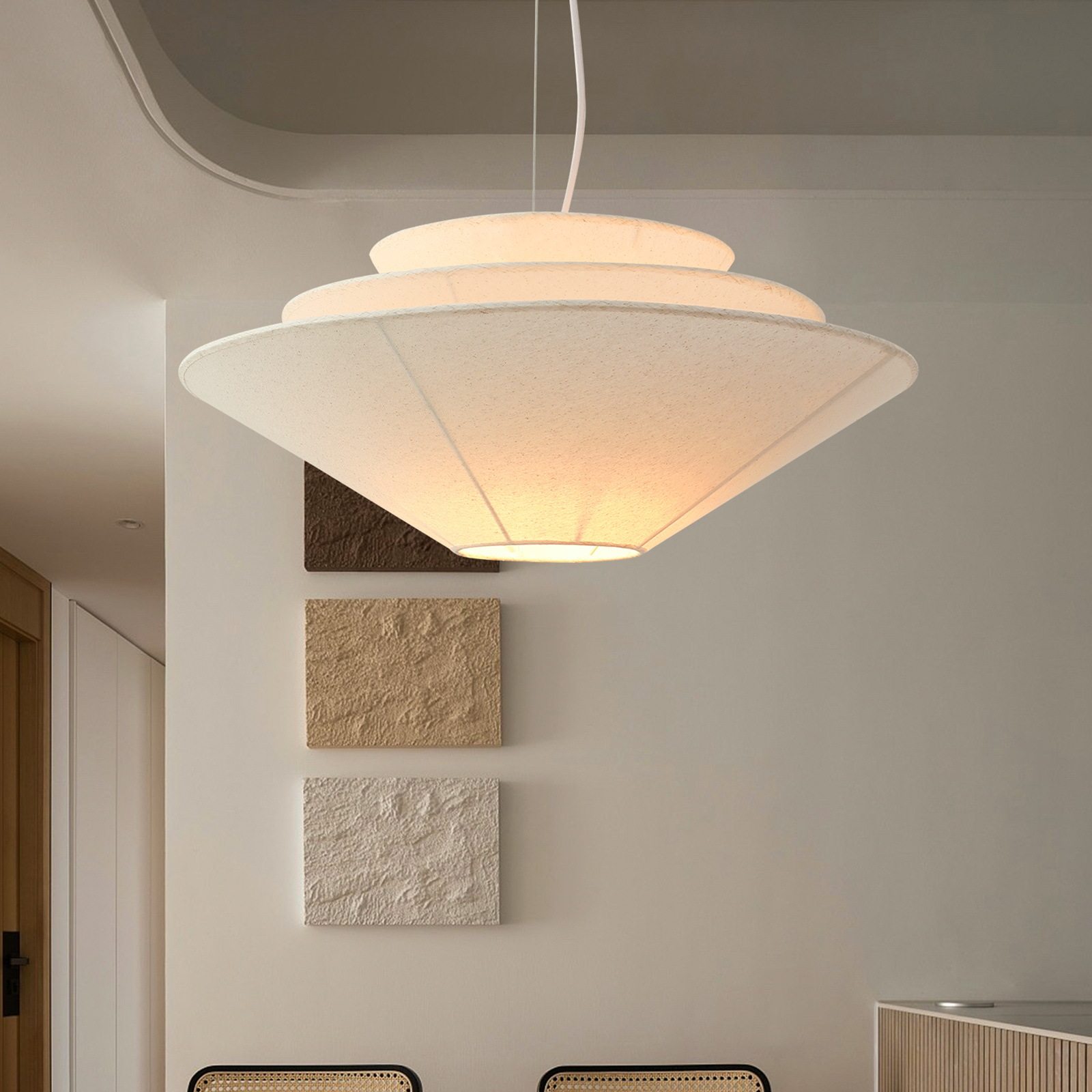 法式创意个性餐厅吊灯日式奶油风吧台餐桌客厅布艺装饰咖啡厅灯具,家装灯饰光源,餐厅吊灯,淘宝优惠券,粉丝福利购,淘宝优惠卷