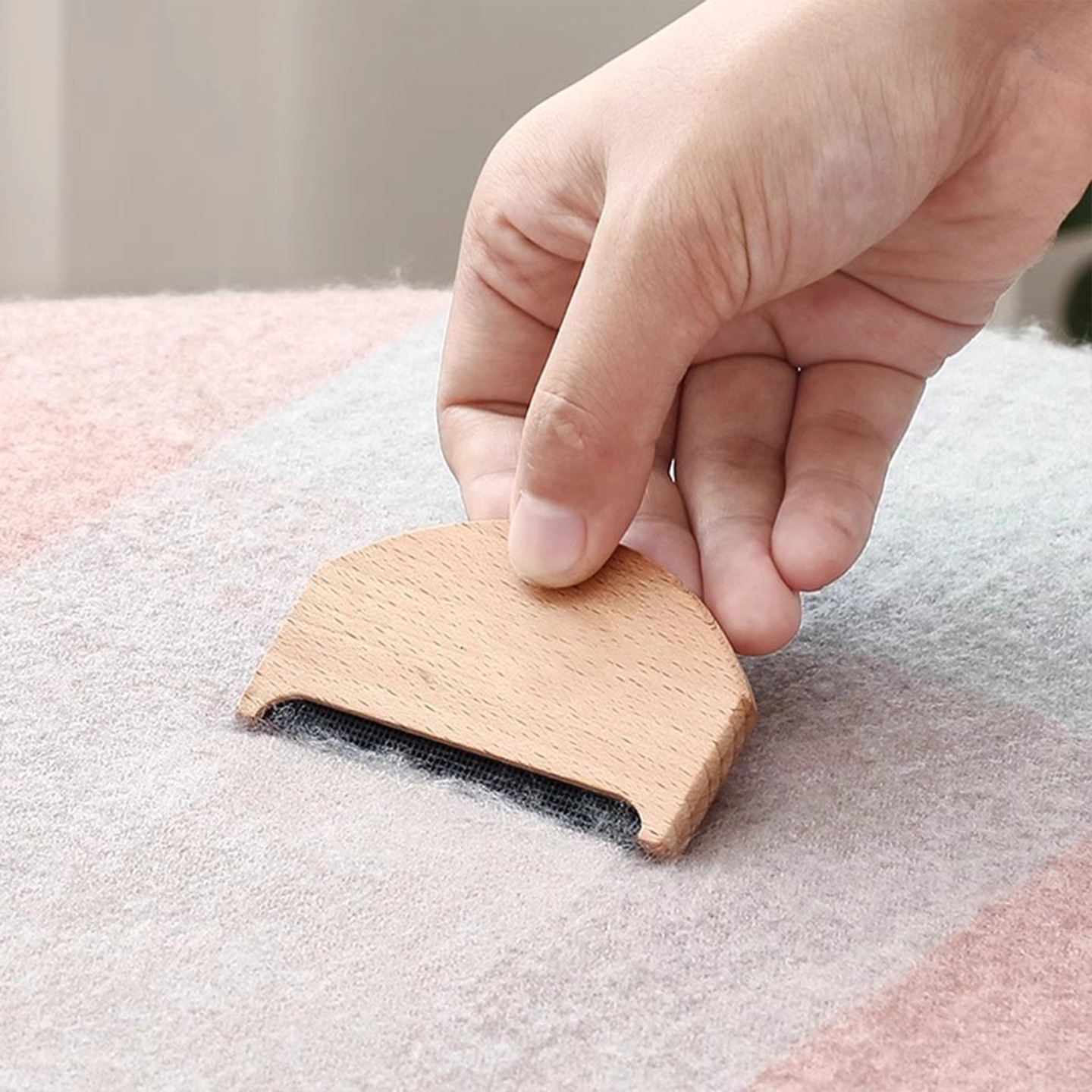 榉木刮毛器羊绒衫起球去毛刷羊毛衣服木质刮毛器羊毛衣除毛去球器