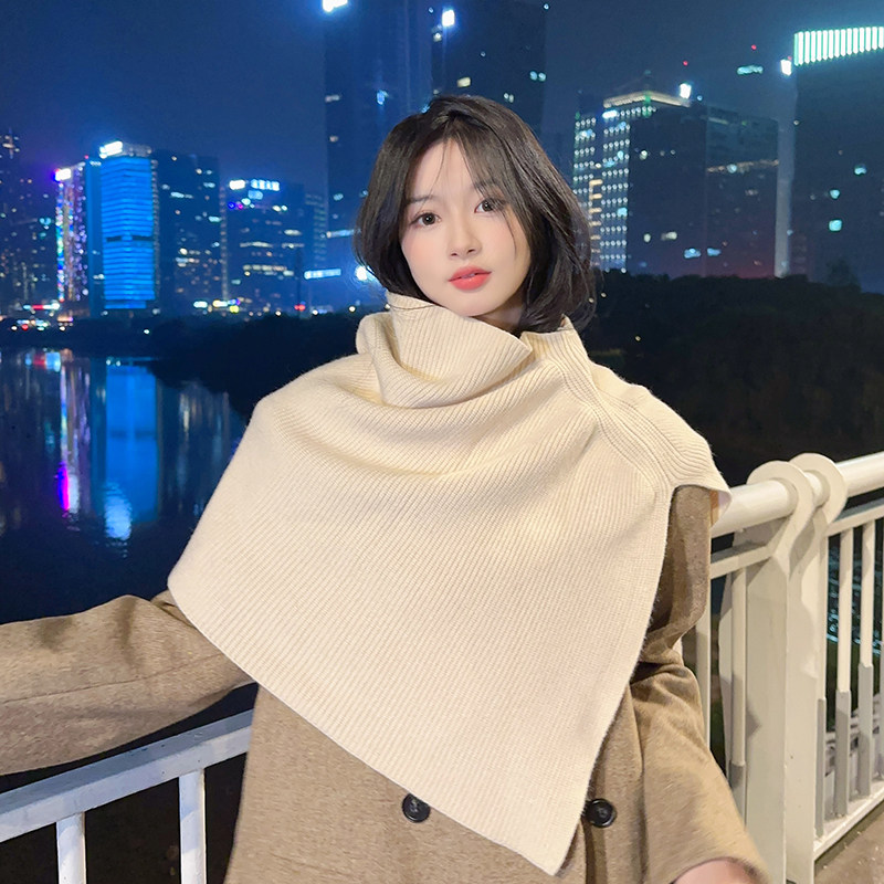 法式复古围脖针织围巾女秋冬季开叉披肩外搭防寒保暖套头毛线百搭,服饰配件/皮带/帽子/围巾,围巾/丝巾/披肩,淘宝优惠券,粉丝福利购,淘宝优惠卷