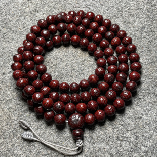 做旧精品尼泊尔凤眼菩提108颗原桩佛珠手链/藏式风格文玩饰品