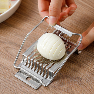 不锈钢皮蛋分割器切松花蛋鸡蛋 日本切蛋器水果切片工具按压式