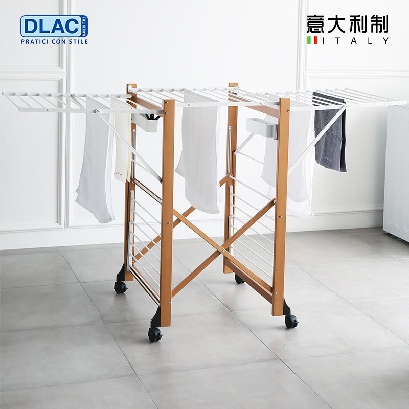 dlac意大利进口实木翼型晾衣架