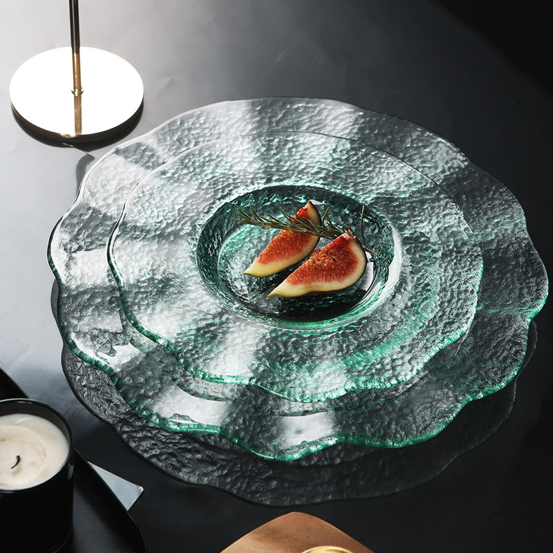 西班牙进口水晶玻璃水果盘北欧风格家用现代创意客厅茶几干糖果盘