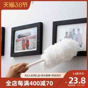 日本LEC鸡毛掸子可拆卸纤维车用除尘掸子家居用品多功能清洁工具