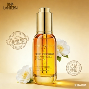 兰亭菁萃时光抗皱精华油30ml淡纹保湿 紧致角鲨烷神经酰胺多肽精华