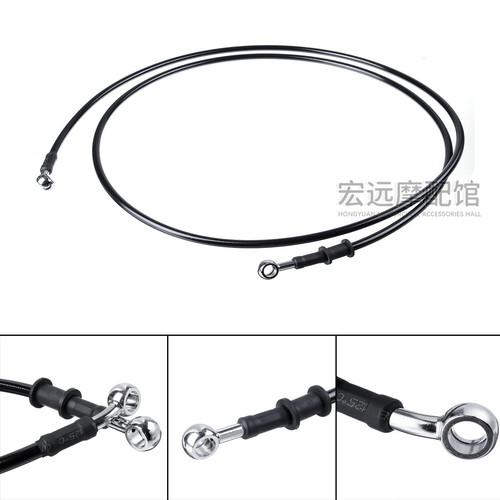 适用哈雷XL883 1200 X48 肥仔突破者戴娜改装高把加长ABS刹车油管