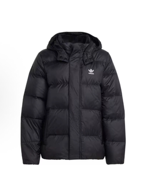 现货adidas阿迪达斯三叶草大童DOWN JACKET ELO运动羽绒服IY7498