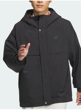 ADIDAS阿迪达斯男24秋户外抗风防水运动休闲连帽运动茄克JI8680