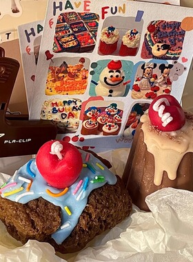 辣妹布朗尼THE MOMENT HOME香薰蜡烛美式香氛无烟拍照道具高级感