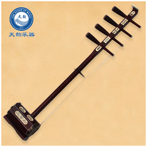 蒙古乐器紫檀骨雕高音四胡刻骨花专业演奏级成人四弦赠配件民族