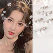 浪姐同款 陈小纭人鱼造型炫彩泡泡发夹圆球双珠发子宝藏珠发卡头夹