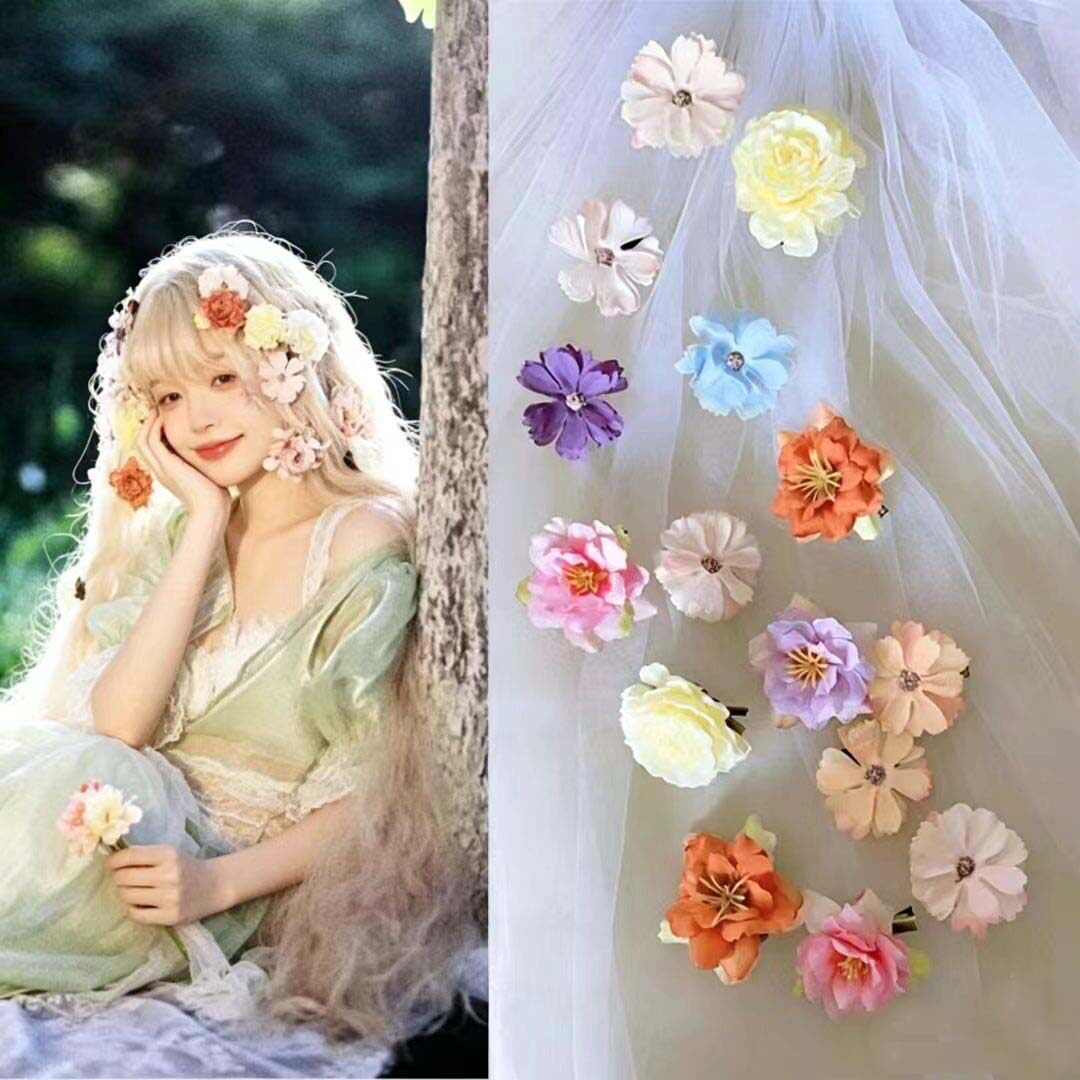 公主花朵发夹lolita花仙子头饰图片