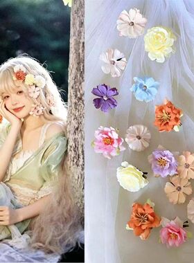 公主花朵发夹lolita花仙子头饰