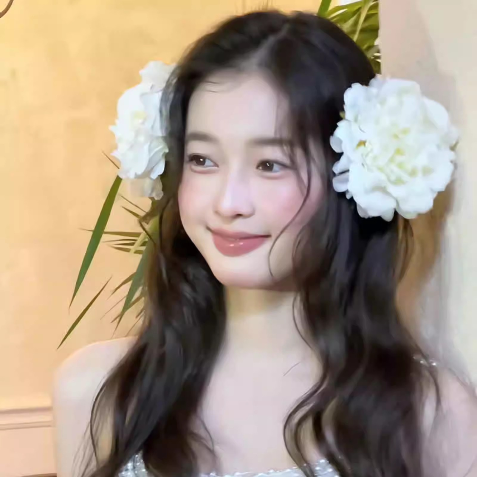 法式复古少女白牡丹发夹婚纱发饰