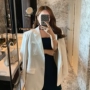 Áo khoác phao nữ tính cách của Dong Dong 2019 mùa thu mới áo khoác rộng màu hoang dã áo khoác nữ - Business Suit áo khoác kaki nữ