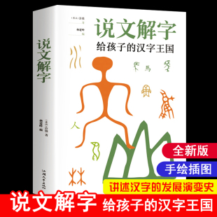 给孩子 汉字王国 象形文字演变书图解中 古代汉语字典儿童读物课外书学习画说部首甲骨文今释 说文解字详解正版 小学生版 非注音版