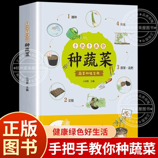 手把手教你种蔬菜种菜栽培实用手册蔬菜种植技术私家菜园宝典书籍图说蔬菜栽培技术大全书籍室内室外 绿色蔬菜种植宝典 私家菜园