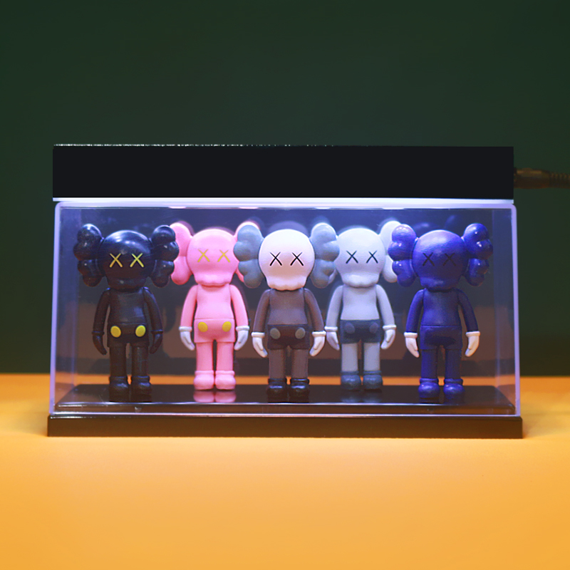 网红暴力熊kaws摆件芝麻街公仔雕塑玩偶儿童房桌面装饰品轻奢