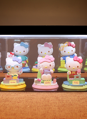 hello kitty公仔情侣款变装摆件 12生肖凯蒂猫手办盲盒女生礼物