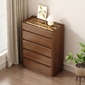 实木五斗柜中式 抽屉床尾六斗柜卧室收纳柜客厅储物八斗立柜胡桃色
