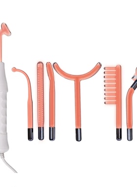 跨境 6in1高周波电疗棒 家用高频电疗仪美容仪器脸部祛痘除螨养发