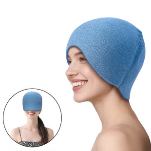 亚马逊热销 印花款冷敷帽 冷敷冰敷帽 印花凝胶冰帽 冰敷眼罩头套