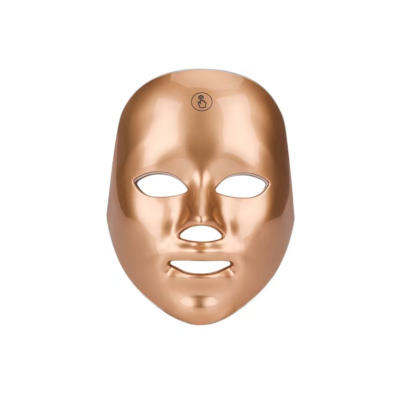 跨境充电LED美容仪七色彩光面罩嫩肤仪触摸光子美白淡斑嫩肤美容